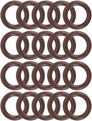 Fluorine Rubber O-Rings 18mm OD 12mm ID 3mm Width, Metric FKM Sealing Gasket, Pack of 20