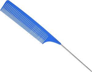 Wide Tooth Hair Brush, Tail Comb for Home Use, Styling Comb Plastic, Blue