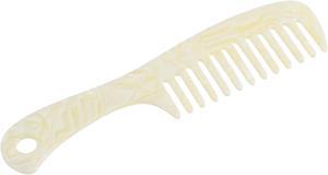 1 Pcs Hair Comb Wide Tooth, Anti-Static, for Thick, Curly Hair, Hair Supplies, Detangling Comb, for Wet and Dry Beige