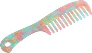 1 Pcs Hair Comb Wide Tooth, Anti-Static, for Thick, Curly Hair, Hair Detangling Comb, Hair Supplies, for Wet and Dry Multicolor