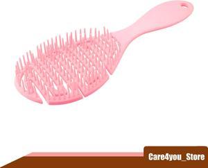 Grid Hair Brush, Shower Detangler Need to Vent Detangling Brush, Rubber Pink