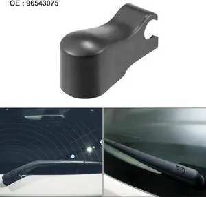 Rear Windshield Wiper Arm Nut Cover Cap Fit for Chevrolet Aveo for Pontiac - Pack of 1 Black