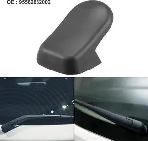 Rear Windshield Wiper Arm Nut Cover Cap Fit for Porsche Cayenne - Pack of 1 Black