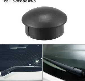 Front Rear Windshield Wiper Arm Nut Cover Spindle Cap Fit for Land Rover LR3 LR4 Range Rover Sport - Pack of 1 Black