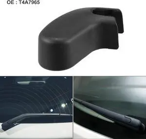 Rear Windshield Wiper Arm Nut Cover Cap Fit for Jaguar F-Pace - Pack of 1 Black