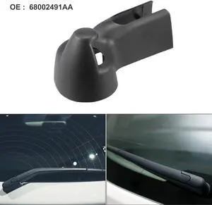 Rear Windshield Wiper Arm Nut Cover Cap Fit for Jeep Wrangler - Pack of 1 Black