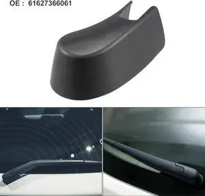 Rear Windshield Wiper Arm Nut Cover Cap Fit for BMW X1 X2 - Pack of 1 Black