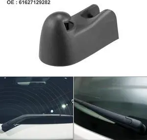 Rear Windshield Wiper Arm Nut Cover Cap Fit for Mini Cooper R56 - Pack of 1 Black