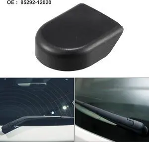 Rear Windshield Wiper Arm Nut Cover Cap Fit for Toyota Rav4 Tacoma - Pack of 1 Black