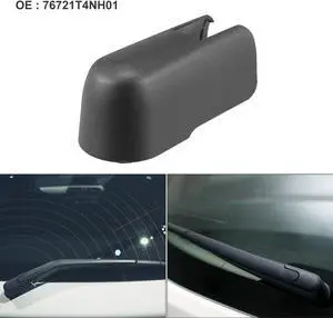 Rear Windshield Wiper Arm Nut Cover Cap Fit for Honda Jade - Pack of 1 Black