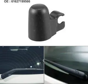 Rear Windshield Wiper Arm Nut Cover Cap Fit for BMW 1 Series - Pack of 1 Black Rear Windshield Wiper Arm Nut Cover Cap Fit for BMW 1 Series - Pack of 1 Black