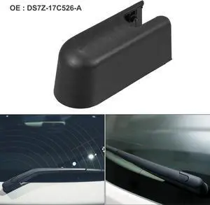 Rear Windshield Wiper Arm Nut Cover Cap Fit for Ford Edge - Pack of 1 Black