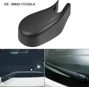 Rear Windshield Wiper Arm Nut Cover Cap Fit for Ford Focus - Pack of 1 Black