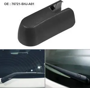 Rear Windshield Wiper Arm Nut Cover Cap Fit for Honda Odyssey - Pack of 1 Black