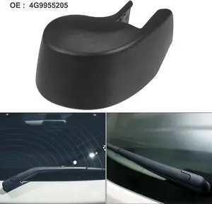 Rear Windshield Wiper Arm Nut Cover Cap Fit for Audi A4 - Pack of 1 Black