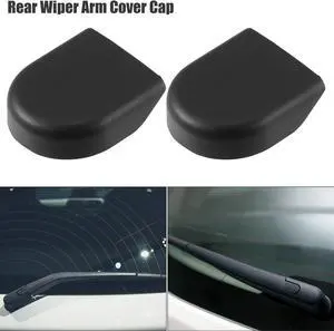 Rear Windshield Wiper Arm Nut Cover Cap Fit for Toyota RAV4 Corolla - Pack of 2 Black
