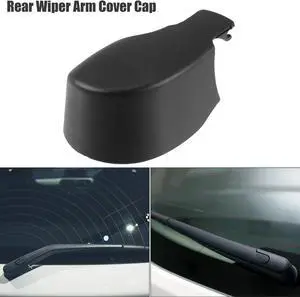 Rear Windshield Wiper Arm Nut Cover Cap Fit for VW Golf 6 - Pack of 1 Black