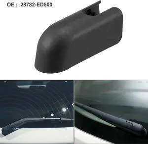Rear Windshield Wiper Arm Nut Cover Cap Fit for Nissan Kicks Juke - Pack of 1 Black