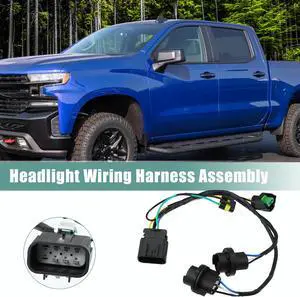 Headlight Wiring Harness 25962806 for Chevrolet Silverado 1500 2500HD 3500HD 2007-2013 for GMC Sierra Headlamp Wire Harness Socket