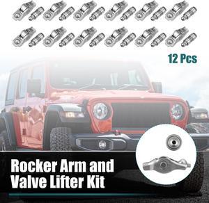 Rocker Arm and Valve Lifter Kit 12 Pcs 3.6L Engine for ChrysIer 200 300 for Dodge Challenger Charger Durango for Ram 1500 for Jeep Wrangler Cherokee Compass 5184296AH 5184332AA