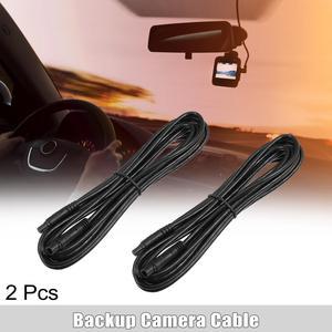 2 Pcs 5 Pin 13.12ft 400cm Backup Camera Extension Cable Dash Camera Cord Wires Car Rear View Camera