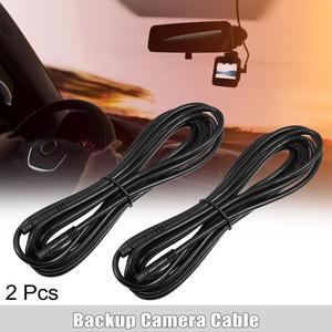 2 Pcs 8 Pin 13.12ft 400cm Backup Camera Extension Cable Dash Camera Cord Wires Car Rear View Camera