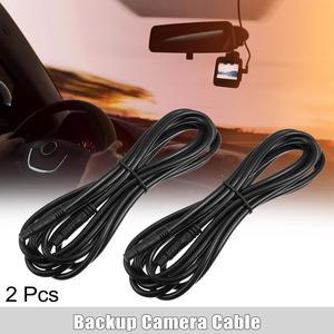 2 Pcs 8 Pin 9.84ft 300cm Backup Camera Extension Cable Dash Camera Cord Wires Car Rear View Camera