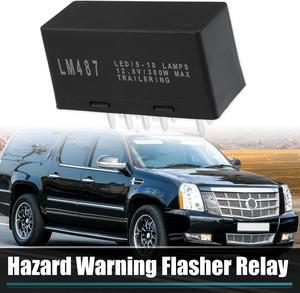 LM487 10 Pins Led Flasher Relay for Cadillac Escalade for GMC Sierra Yukon for Chevrolet Avalanche Silverado Suburban Tahoe for Hummer H2 Replace 10383321 15764135