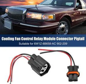 Unique Bargains 1 Set Cooling Fan Control Relay Module Connector Plug Wire Harness for Ford Crown Victoria Focus 902-209