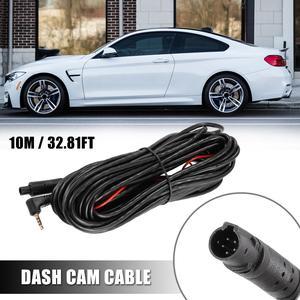 1pcs 5 Pin 10m 32.8Ft Dash Cam Rearview Backup Camera Reverse Extension Cord Car Recorder Cable Male to Female Video Extension Wire