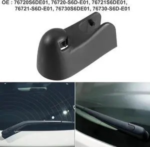 Car Rear Windshield Wiper Arm Cover Cap Fit for Honda Civic - Pack of 1 Black