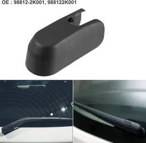 Car Rear Windshield Wiper Arm Cover Cap Fit for Kia Soul - Pack of 1 Black