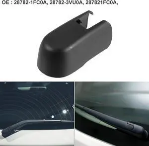 Car Rear Windshield Wiper Arm Cover Cap Fit for Nissan Murano - Pack of 1 Black