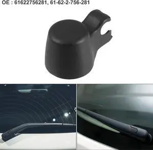 Car Rear Windshield Wiper Arm Cover Cap Fit for BMW X1 - Pack of 1 Black