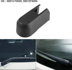 Car Rear Windshield Wiper Arm Cover Cap for Kia Rio - Pack of 1 Black