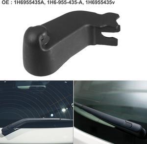 Car Rear Windshield Wiper Arm Cover Cap Fit for VW Golf - Pack of 1 Black