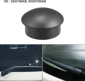 Rear Windshield Wiper Arm Nut Cover Cap Fit for Jeep Compass - Pack of 1 Black