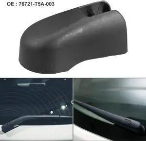 Rear Windshield Wiper Arm Cover Cap Fit for Honda Fit - Pack of 1 Black