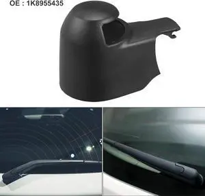 Rear Windshield Wiper Arm Nut Cover Cap Fit for VW Scirocco - Pack of 1 Black