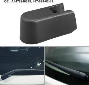 Rear Windshield Wiper Arm Nut Cover Cap Fit for Mercedes-Benz Metris - Pack of 1 Black