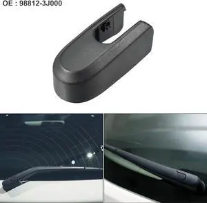 Car Rear Windshield Wiper Arm Cover Cap Fit for Hyundai Veracruz - Pack of 1 Black