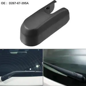 Car Rear Windshield Wiper Arm Cover Cap Fit for MAZDA 6 Estate - Pack of 1 Black