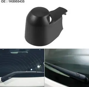 Car Rear Windshield Wiper Arm Cover Cap Fit for Volkswagen Transporter T6 - Pack of 1 Black