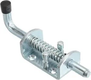 Spring Loaded Latch Pin 6.1", Iron Security Latch Sliding Barrel Bolt Latch Lock for Gate Door Shed Window