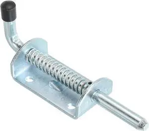 Spring Loaded Latch Pin 5.71", Iron Security Latch Sliding Barrel Bolt Latch Lock for Gate Door Shed Window