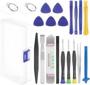 20 in 1 Electronics Repair Tool Kit Precision Screwdriver Set Opening Pry Tool with Case for Repairing Phone Watch Eyeglasses Laptop