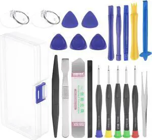 22 in 1 Electronics Repair Tool Kit Precision Screwdriver Set Opening Pry Tool with Case for Repairing Phone Watch Eyeglasses Laptop