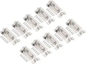 Door Barrel Bolt Latch 2 Inch, 10 Pack Stainless Steel Security Latch Sliding Bolt Latch Lock with Screws for Gate Door Window