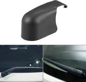Rear Windshield Wiper Arm Nut Cover Cap Fit for Toyota Yaris - Pack of 1 Black