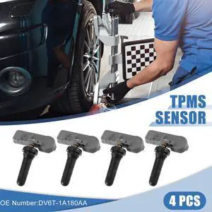 4pcs DV6T-1A180AA Tire Pressure Monitoring System Sensor TPMS Sensor 433MHz for Ford Transit 2015-2016 for Ford Explorer 2006-2016